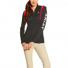 Ariat Women's Team Sunstopper Quarter Zip Top (Team Navy)