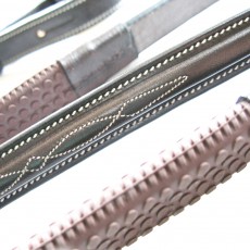 Mark Todd Fancy Stitch Reins (Havana)