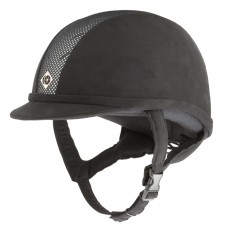 Charles Owen (Ex Display) AYR8 Micro Suede Riding Hat (Black)