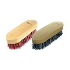 HySHINE Natural Wooden Dandy Brush Large (Teal/Black/White)