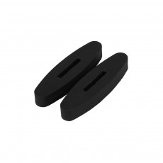 JHL Rubber Rein Stops 2 Pack (Black)