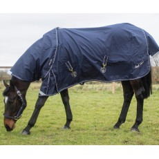 Mark Todd Lightweight Turnout Rug (Navy & Beige) - No Neck