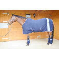 JHL Paisley Print Fleece Rug (Sky Blue & Navy)