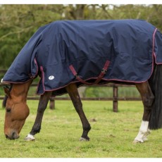 JHL Heavyweight Combo Turnout Rug (Navy & Burgundy)