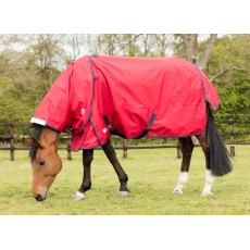 JHL Lightweight Turnout Rug (Red & Navy)