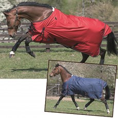 JHL Lightweight Turnout Rug (Red & Navy)