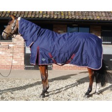 JHL Heavyweight Stable Combo Rug (Navy & Burgundy)