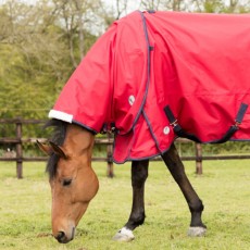 JHL Lightweight Turnout Neck Cover (Red & Navy) JHL Lightweight Turnout Neck Cover (Red & Navy)