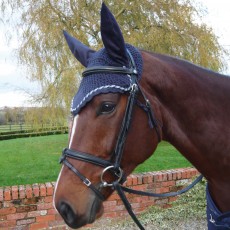 Mark Todd Crochet Fly Veil (Navy)