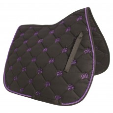 JHL Butterfly Saddlepad (Black & Purple) JHL Butterfly Saddlepad (Black & Purple)