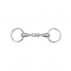 JHL Pro Steel Thick French Link Loose Ring Snaffle JHL Pro Steel Thick French Link Loose Ring Snaffle