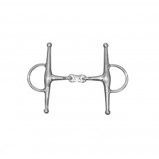 JHL Pro Steel French Link Full Cheek Eggbutt Snaffle