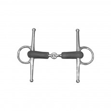 JHL Pro Steel Full Cheek Hard Rubber Jointed Snaffle