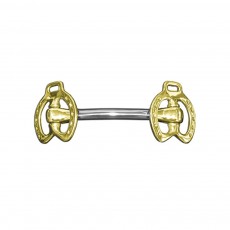 JHL Pro Steel Horseshoe Stallion Bit JHL Pro Steel Horseshoe Stallion Bit