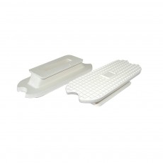 JHL Fillis Stirrup Treads Pairs (White)