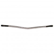 JHL Curved Diamante Browband (Black)