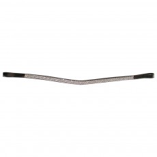 JHL Curved Diamante Browband (Black)