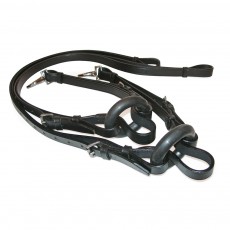 JHL Leather Side Reins (Black)