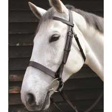 JHL Plain Cavesson Bridle (Brown)