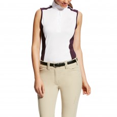 Ariat (Sample) Women's Aptos Colourblock Sleeveless (White/Plum)