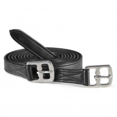 Caldene Anti-Stretch Stirrup Leathers (Black)