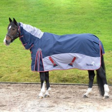 Masta Fieldmasta 200g Fixed Neck Turnout Rug (Navy/Grey)