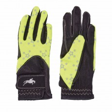 Harry Hall Junior Roxby Reflective Gloves (Yellow)