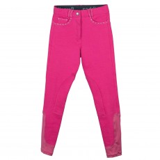 Saddlecraft Child Sparkly Contrast Breeches (Pink)