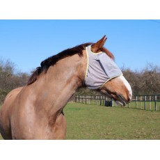 thumbnail image 2 of Equilibrium Field Relief MIDI UV Fly Mask – Padded Horse Face Protection – Black/Grey – XXS To XL 2 of 4