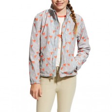 Ariat (Sample) Girl's Laurel Jacket (Coastal Grey Ponies)