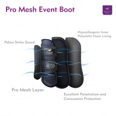 K M Elite Pro Mesh Event Boot Blk/Electric Blue - Front