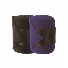 JHL Stable/Travel Bands Woollen 4 Pack (Black)