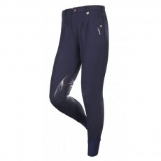 LeMieux Men's Lugano Knee Patch Breeches (Indigo)