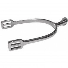 JHL Mens Pro-Steel Round Wheel Rowel Spurs