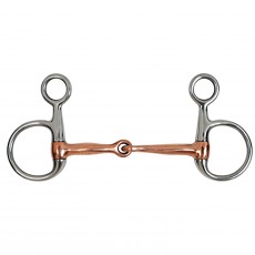 JHL Pro Steel Copper Mouth Hanging Cheek Eggbutt Snaffle