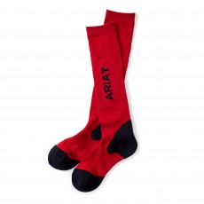 Ariat Tek Performance Socks (Red & Navy)