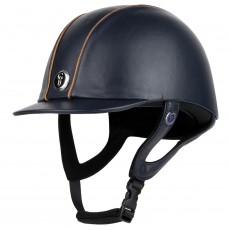 Gatehouse Jeunesse Leather Riding Hat (Navy/Copper)