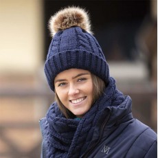 Mark Todd Knitted Bobble Hat (Navy)