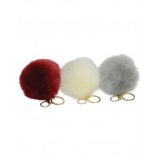 Green House Fluffy Pom Pom Key Ring