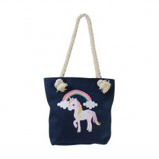 Little Rider Unicorn Tote Bag (Navy)