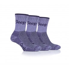 Jeep Ladies Luxury Cushion Boot Socks (Lilac/Purple) 3 Pack