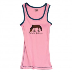 LazyOne Womens Pasture Bedtime PJ Tank Top (Pink)