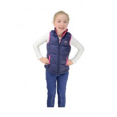 Little Rider Annabelle Padded Gilet  (Navy/Pink)