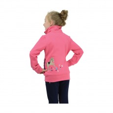 Little Rider Felicity Flower Fleece  (Fuchsia Pink/Navy)