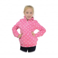 Little Rider Lily Soft Fleece  (Candy Floss Pink/White Polka Dots)