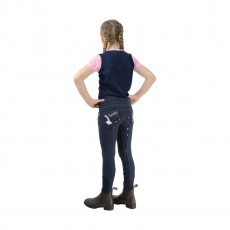 Little Rider Little Unicorn Breeches  (Navy/Candy Pink)