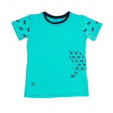 Mark Todd Kids Short Sleeve Tee (Aqua/Navy)