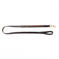 Woofmasta Croc Leather Dog Lead (Brown)