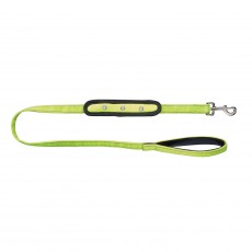 Woofmasta Flashing Dog Lead  (Yellow)