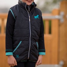 Mark Todd Kids Quilted Gilet (Navy/Aqua)
